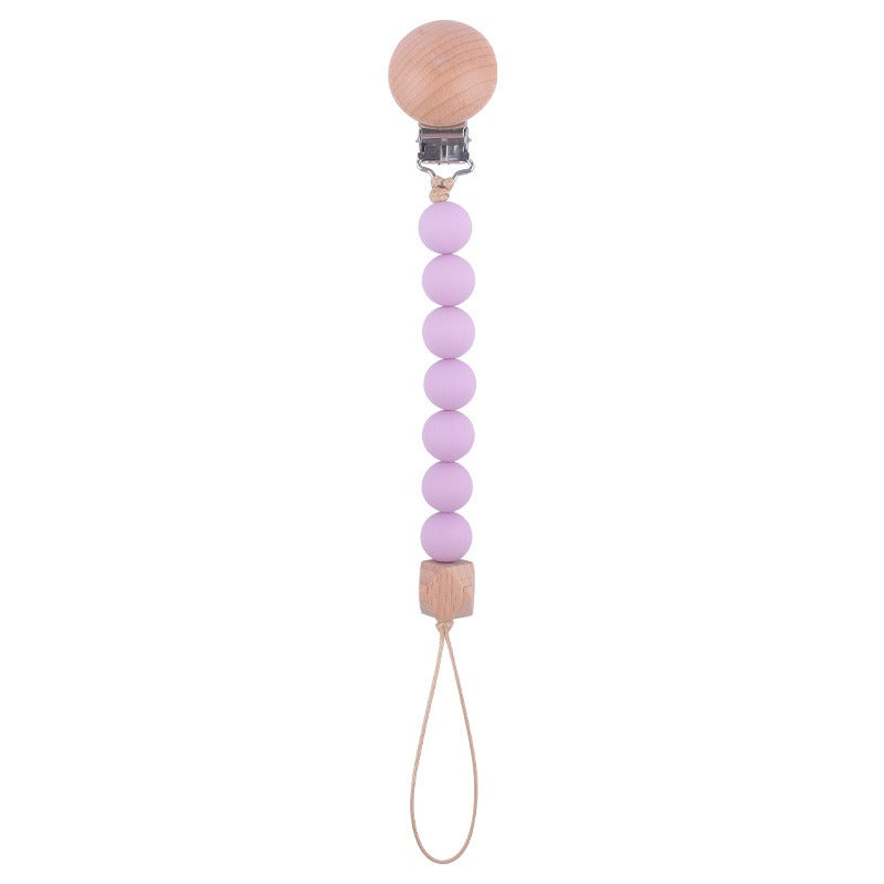 Infant and toddler products, beech wood pacifier clip, soothing wood octagonal pacifier, anti drop chain by eprolo