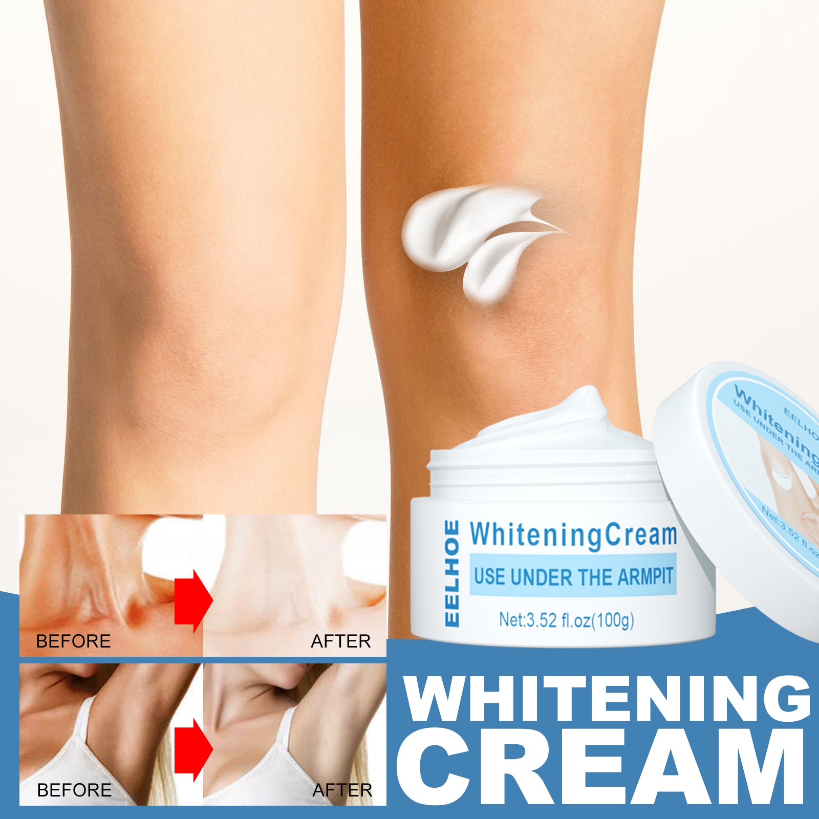 Beauty Cream, Neck And Back Legs And Elbows Refreshing And Smooth Remove Stains Moisturize Skin Underarm Whitening Cream by eprolo