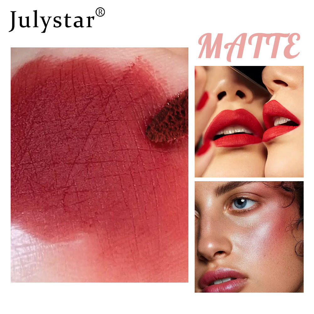 Christmas Makeup Powder Mist Matte Candy Lip Glaze Matte Long Lasting Moisturizing Liquid Lipstick by eprolo