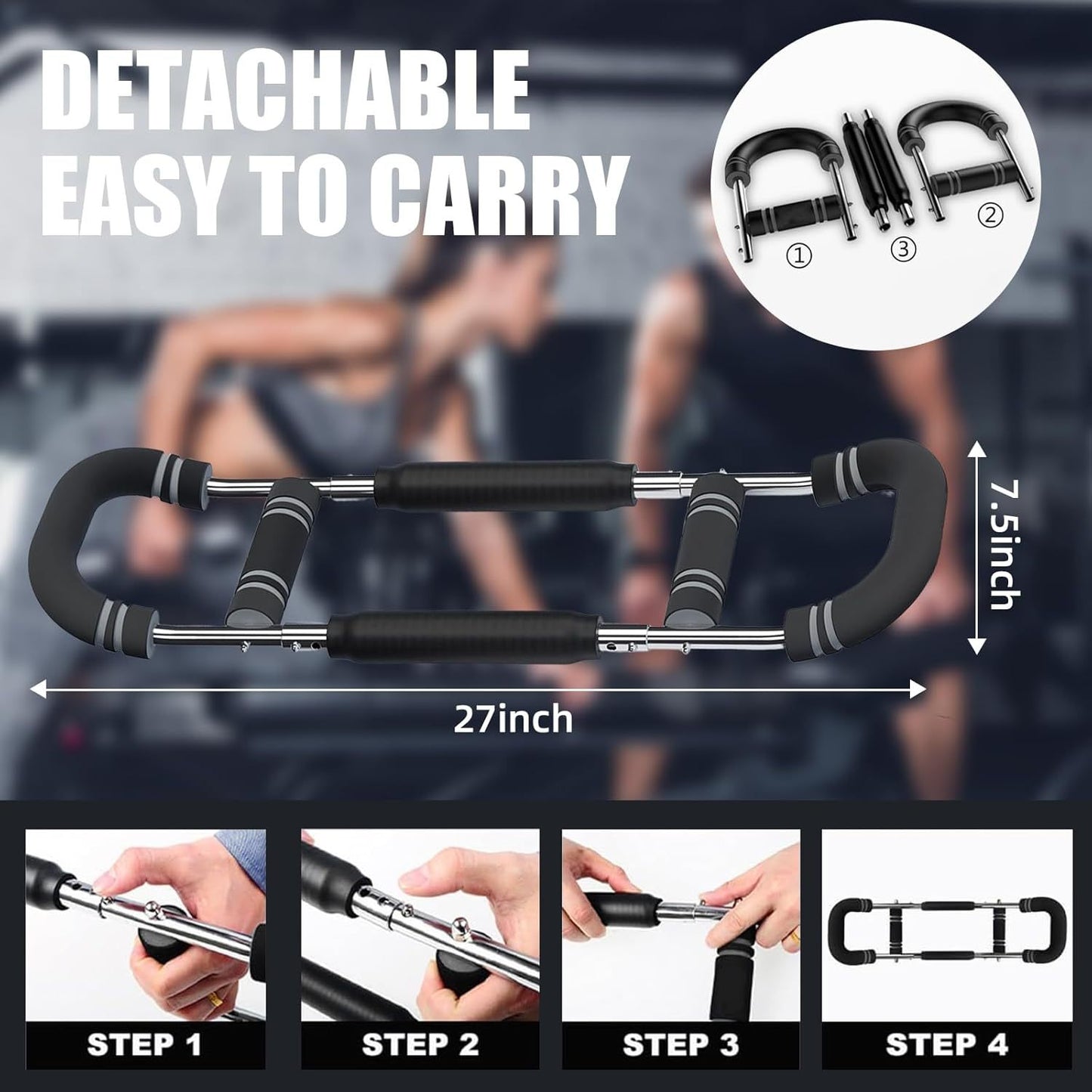 Multi functional adjustable arm strength device U-shaped chest muscle training and fitness equipment by eprolo