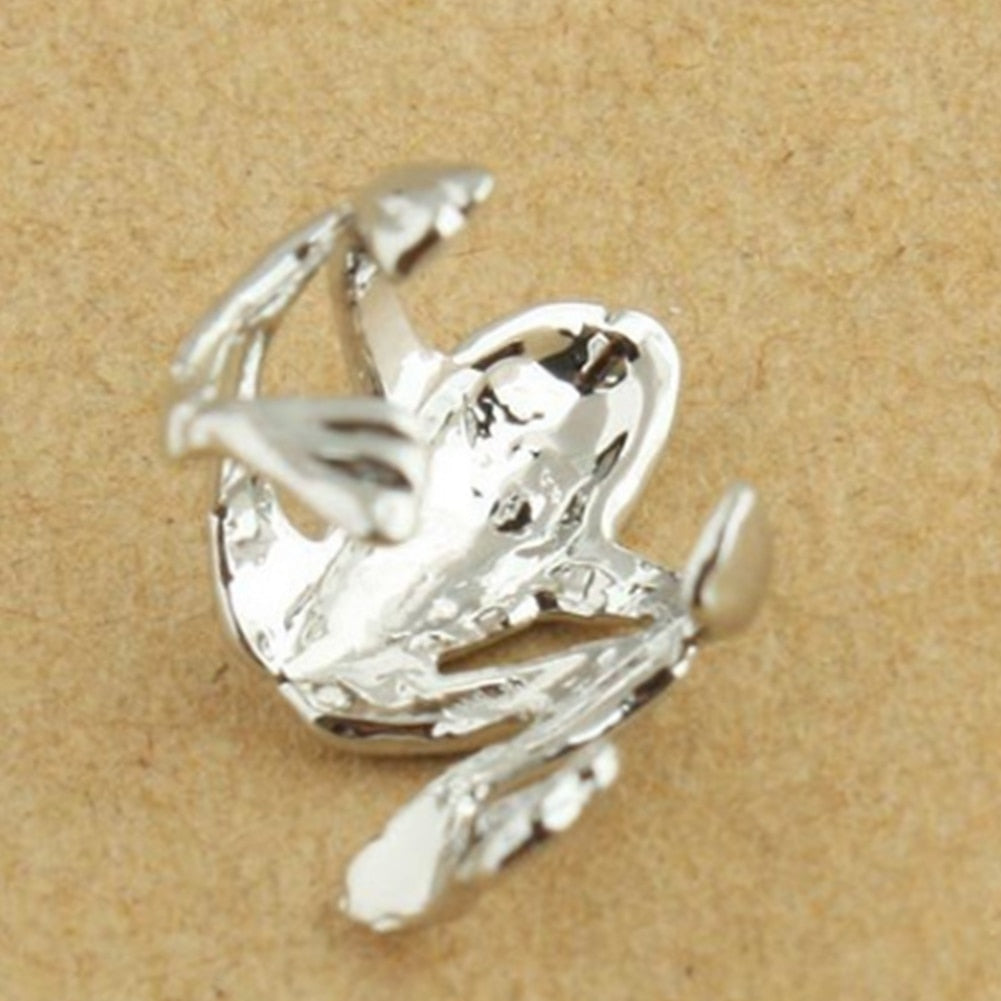 Fashion Frog Ear Cuffs Siliver Ear Cuff Clip Earrings For Women Earcuff No Piercing Fake Cartilage Earrings by eprolo