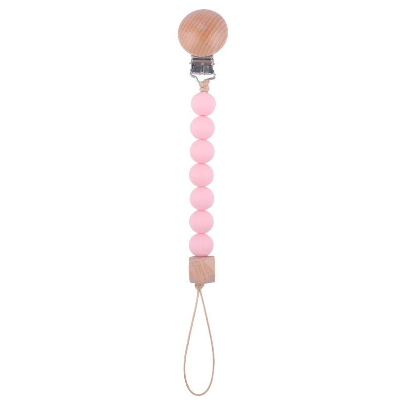 Infant and toddler products, beech wood pacifier clip, soothing wood octagonal pacifier, anti drop chain by eprolo