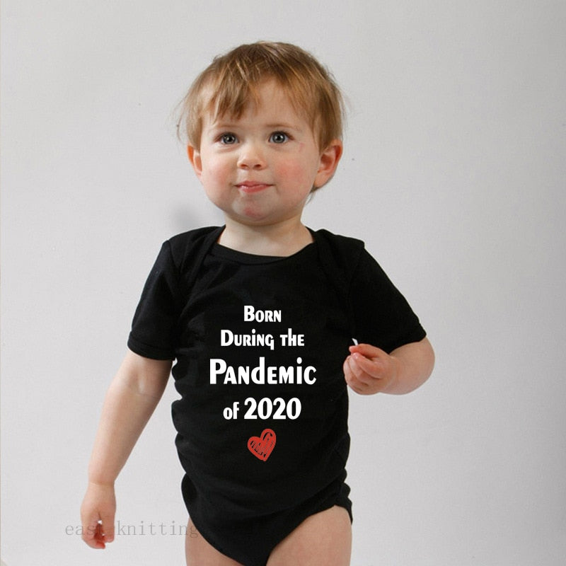 2020 Newborn Baby Onesies Born 2020 Printed Letter Short Sleeved Toddler Girls Romper Kids Summer Clothes Roupa De Bebes Pajamas by eprolo