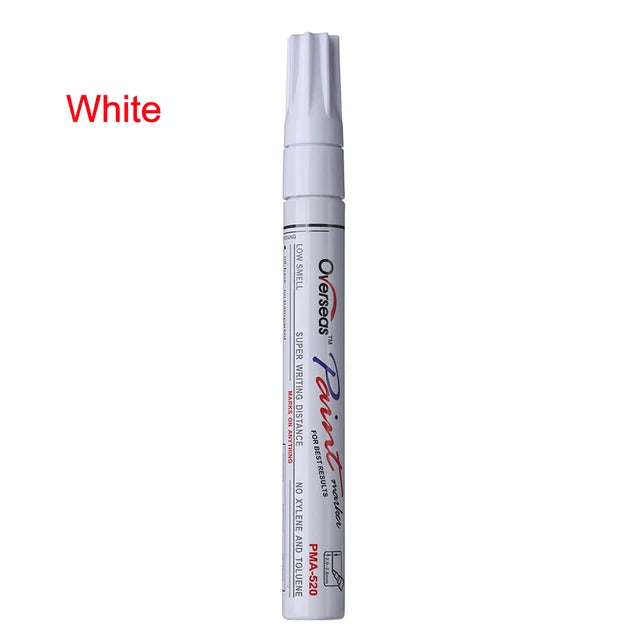 Colorful Waterproof Pen Car Tyre Tire Tread CD Metal Permanent Paint markers Graffiti Oily Marker Pen Car Styling by eprolo