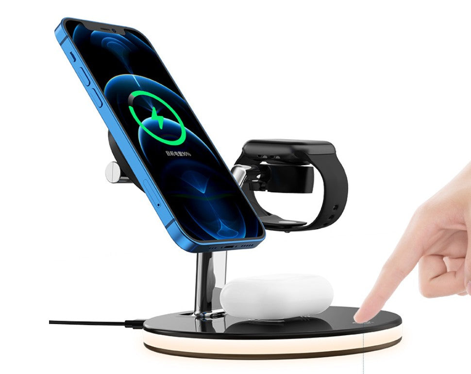 Magsafe desktop magnetic mobile phone holder charger three-in-one wireless charging watch headset by eprolo