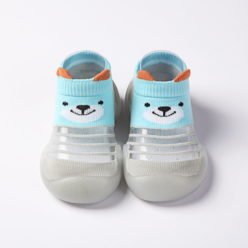 Summer children's floor shoes and socks breathable ice silk non-slip soft bottom baby home indoor shoes kindergarten early education socks shoes by eprolo