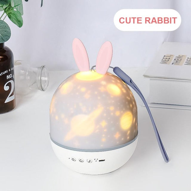 Night Light Projector With USB Cable Powered Starry Romance Rotating Projection Lamp For Kids Adults Bedroom Dec Christmas Gift by eprolo