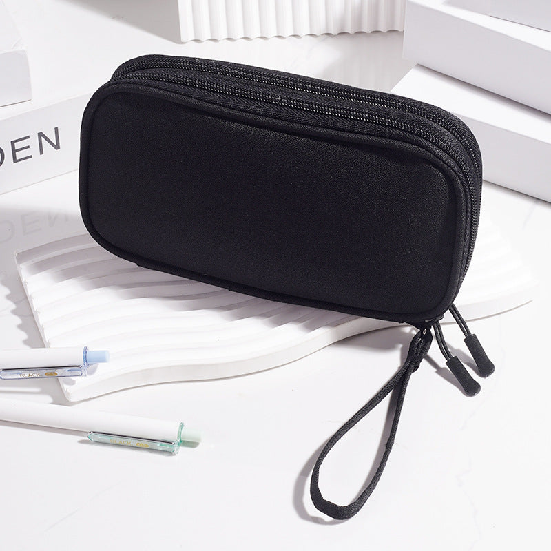 Multi - Functional Digital Accessories Organizer with Multiple - Layer Data Cable Pouch, Dust - proof Headphone Bag and Power Bank Pocket by eprolo