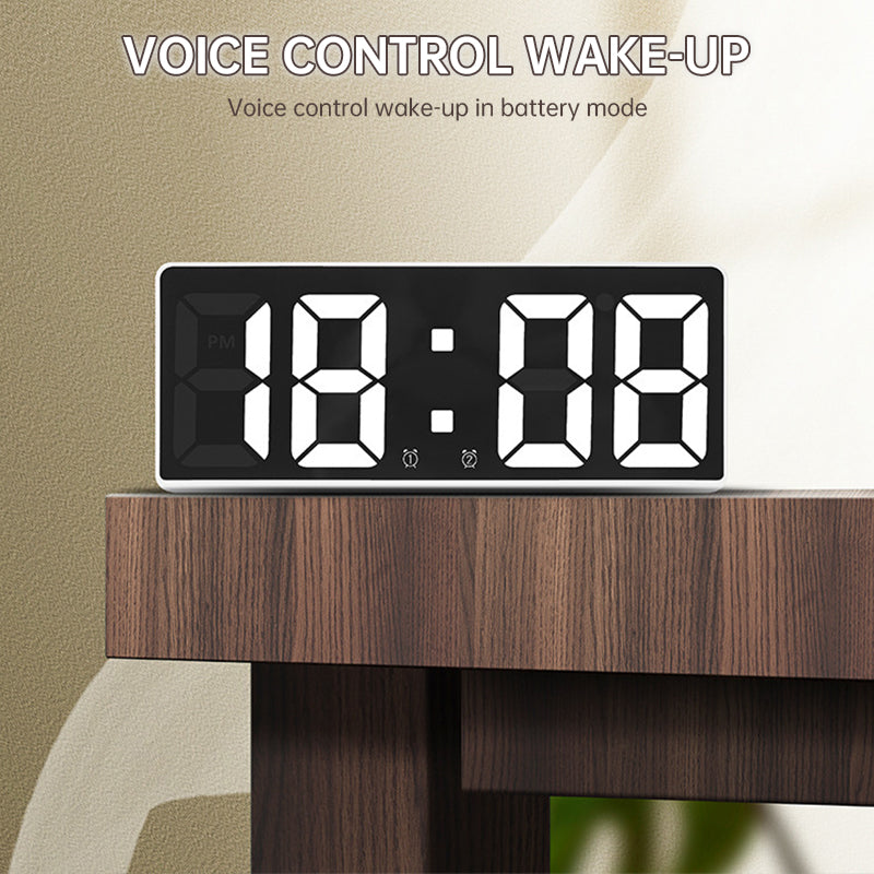 Multifunctional LED Digital Clock: Features number display, color nightlight, temp, calendar, alarm. Large size, backlit, great by eprolo