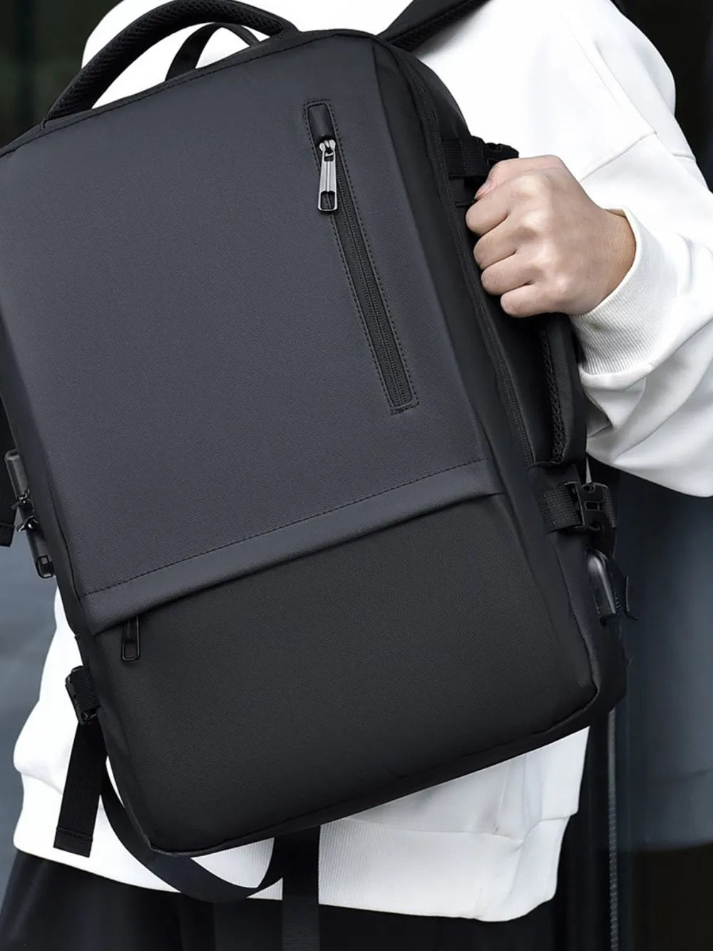 Multi-Pockets Adjustable Straps Backpack Bag by eprolo