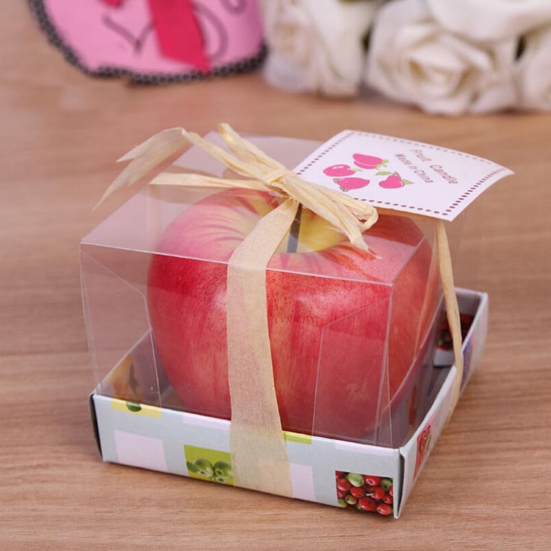 Fruit Candles Christmas Simulation Artificial Apple Shape Candles Christmas Eve Wedding Party Decoartion Supplies Creative Gift by eprolo