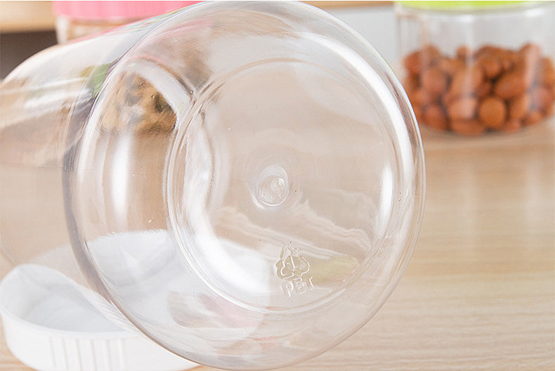 Grain Storage Box Bean Grain Sealed Storage Tank Kitchen Storage Bottle Round Storage Bottle by eprolo