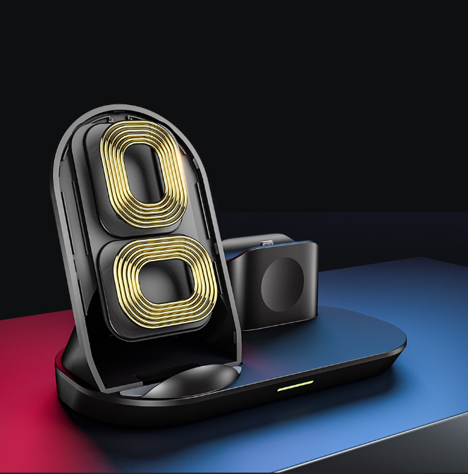 Wireless Charger 3 in1 Multifunctional Vertical Fit Apple Watch Earphones Wireless Fast Charging by eprolo