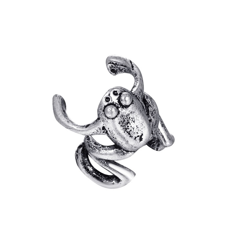 Fashion Frog Ear Cuffs Siliver Ear Cuff Clip Earrings For Women Earcuff No Piercing Fake Cartilage Earrings by eprolo