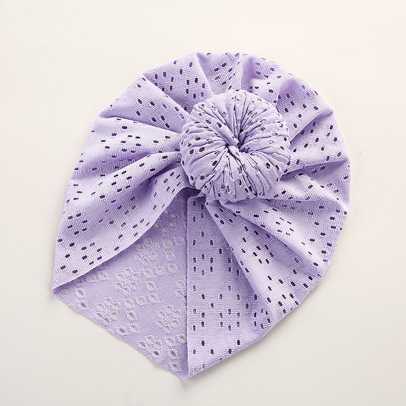 Baby Pullover Cap Cute Lace Hole Donut Baby Indian Tire Cap Children's Headwear by eprolo
