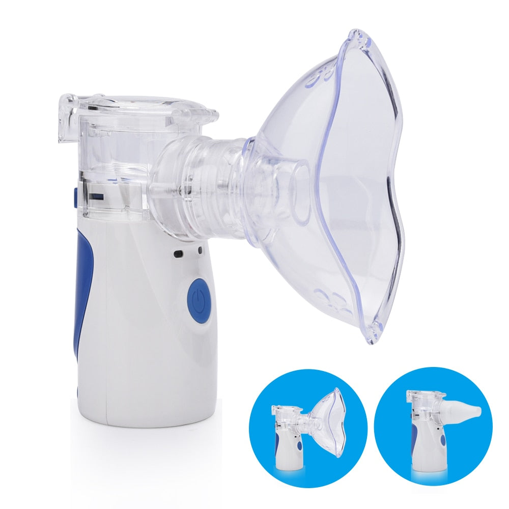 Portable Mesh Nebulizer Silent Ultrasonic Medical Steaming Inhaler USB Charging Adult Kids Respirator Humidifier Health Care by eprolo