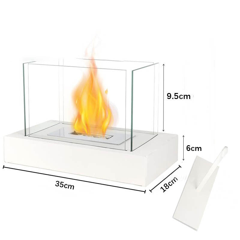 Four sided square alcohol fireplace lamp bar atmosphere desktop decoration heating oven lamp home real fire fireplace by eprolo