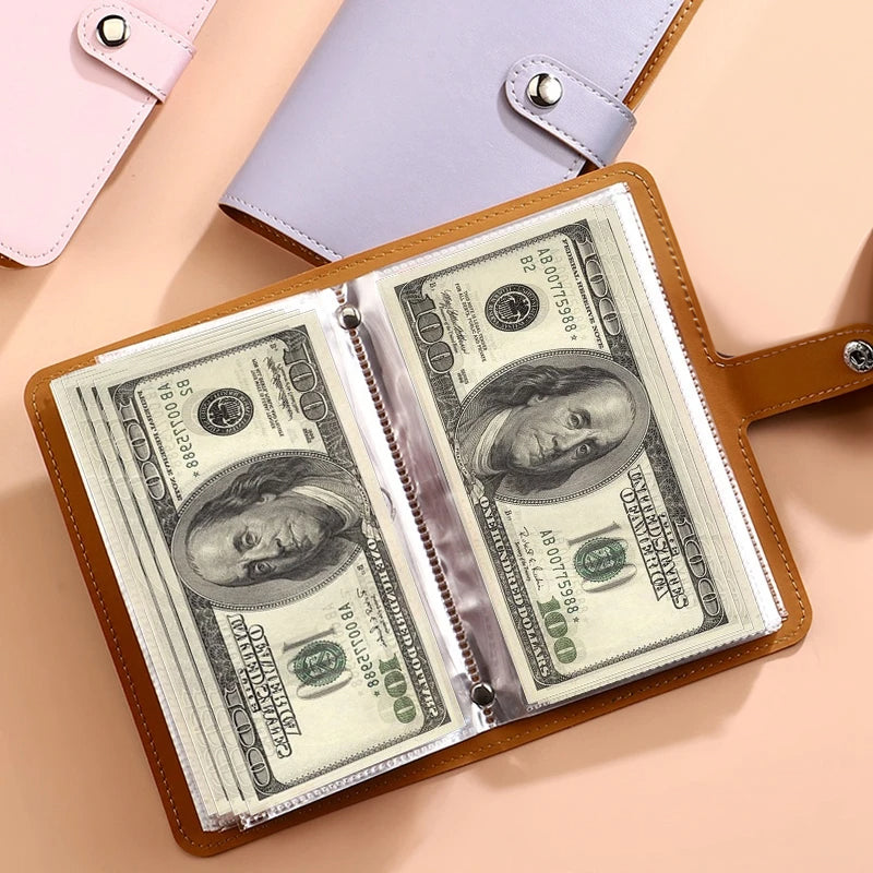 Versatile 100 - envelope savings book. Doubles as banknote album, money - saving organizer & photocard holder. Great for managin by eprolo