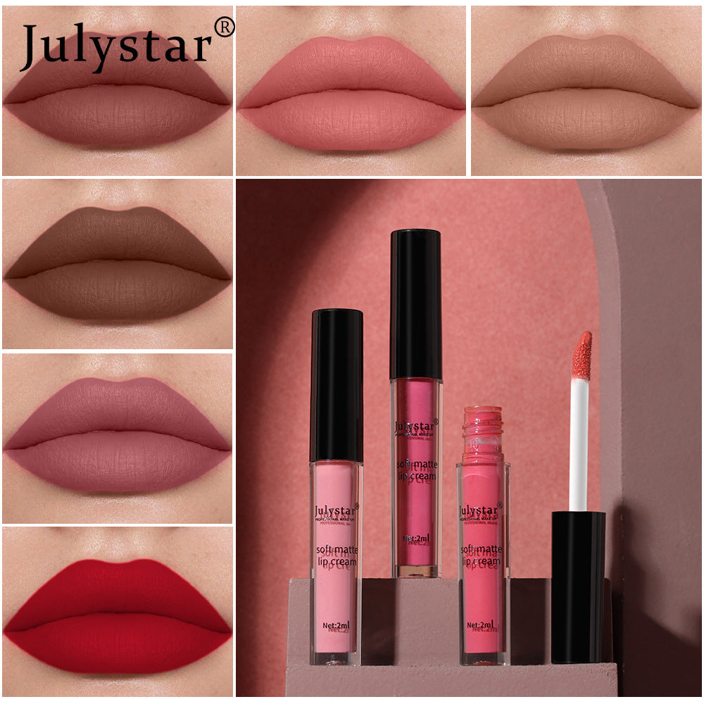 Christmas Makeup Powder Mist Matte Candy Lip Glaze Matte Long Lasting Moisturizing Liquid Lipstick by eprolo