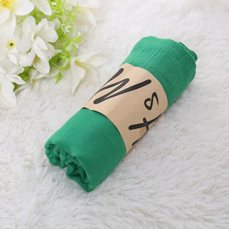 Luxury Brand Women Scarf Cotton Hijab Scarf Pashmina Lady Shawls And Wraps Head Scarves Neck Bandana Men Scarf/Black Scarves by My Store