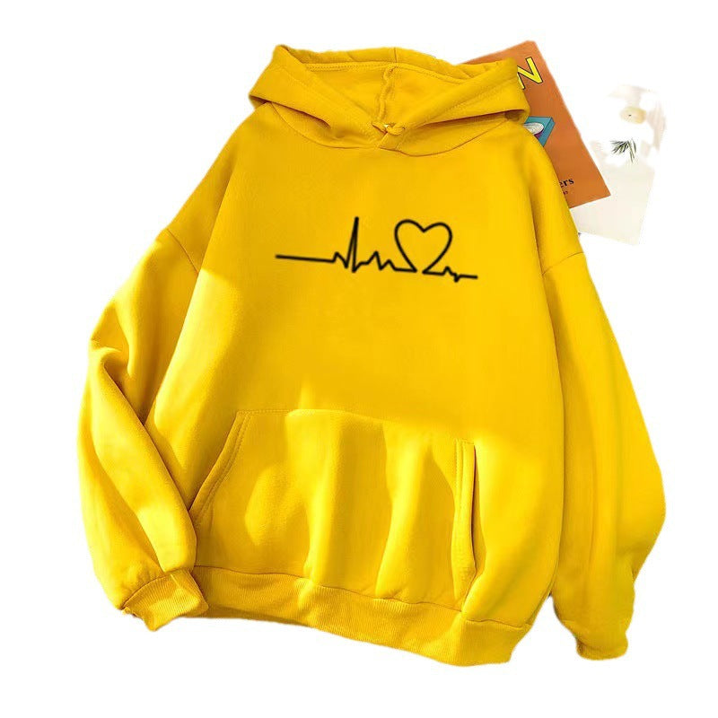 Cross-border spring casual sweatshirt jacket women's spring and autumn women's early spring velvet hooded cardigan spring new women's by My Store