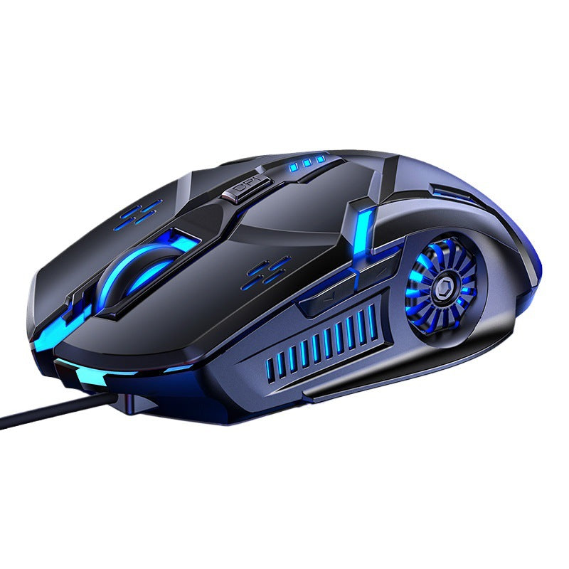 Silver Eagle G5 Silent Wired Mouse Six-button luminous gaming e-sports mechanical computer accessories cross-border delivery by My Store