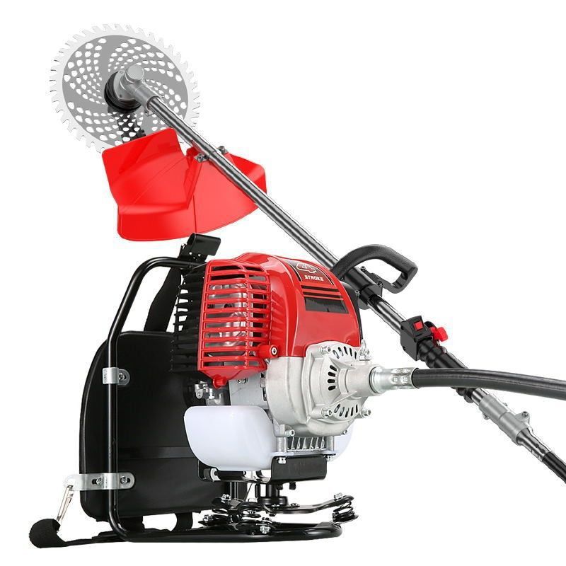 Factory direct sales high power lawn mower four-stroke piggyback side-mount multi-function gasoline lawn cutter household scarifier