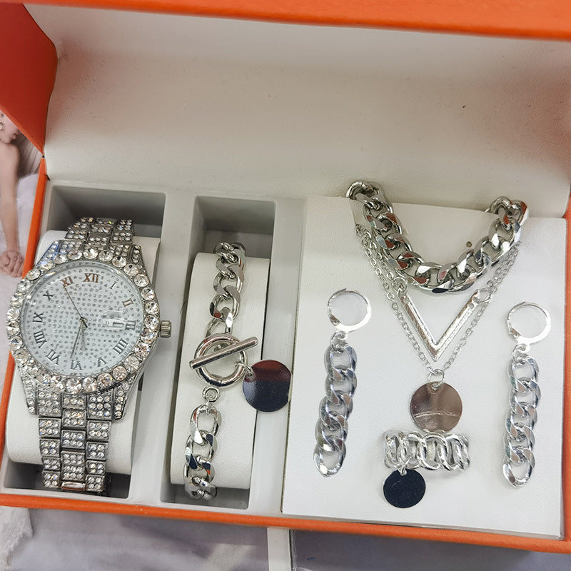 Ladies Watch 5 sets Women's Watch Jewelry 5-piece set new quartz watch gift set watch