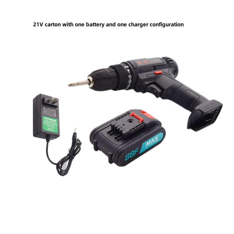 Zuoguan lithium electric drill two-speed rechargeable drill pistol drill multifunctional household electric screwdriver electric screwdriver factory direct sales by My Store
