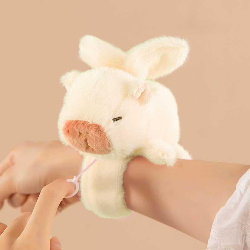 Kapibala snap circle capybara doll bracelet doll doll plush toy girl doll children's wrist belly circle