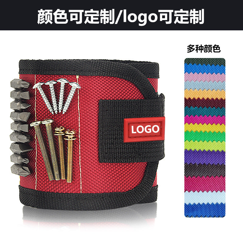 3 Rows 5 Rows Magnetic Magnetic Wristband Tool Kit Electrician Accessories Magnet Picker Adsorption Screw Magnetic Wristband