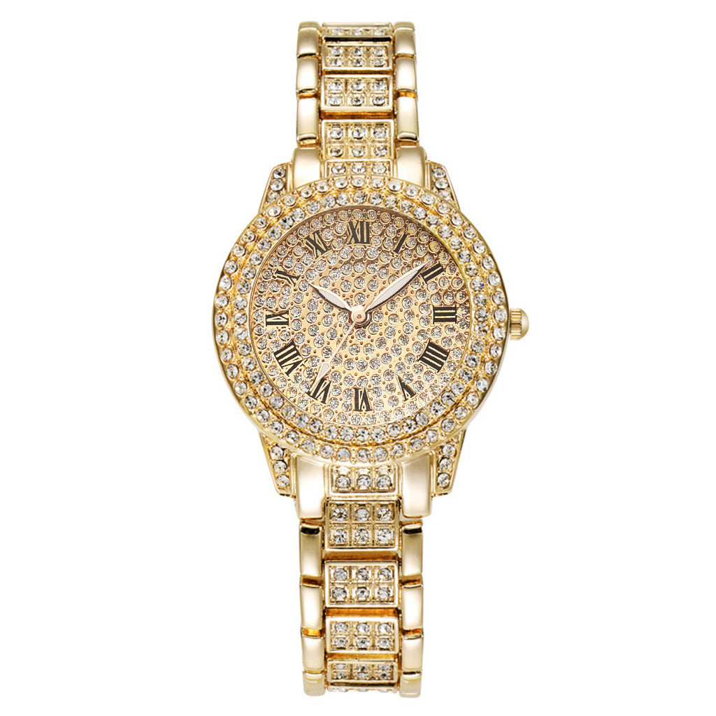 Wristwatch Bracelet Set High Value Watches Women's 5-Piece Set Stylish Quartz Watch Women's Watches