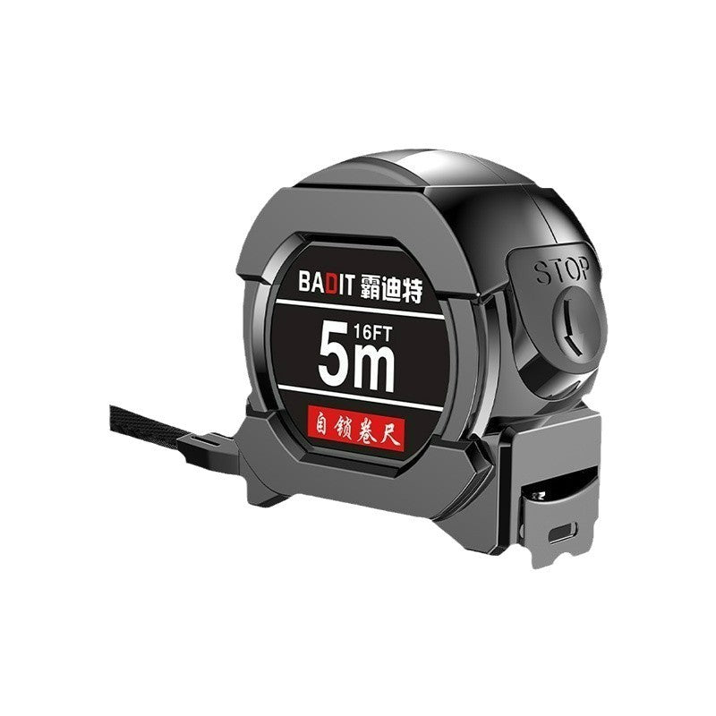 A piece of steel tape measure 3 meters, 5 meters, 7.5 meters, 10 meters accuracy measurement, widening and thickening fluorescent self-locking steel tape measure by My Store
