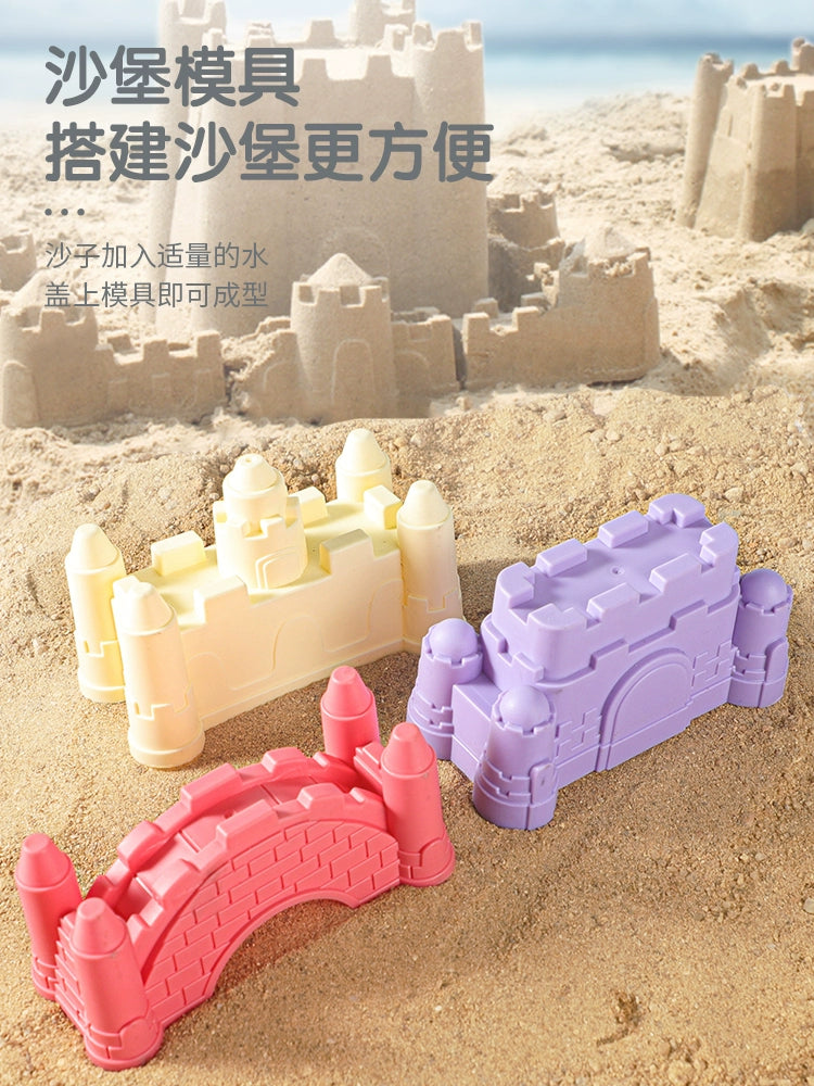 Children's beach toy car baby playing in water and sand digging tool sand shovel child playing sand sand hourglass bucket set by the sea by My Store
