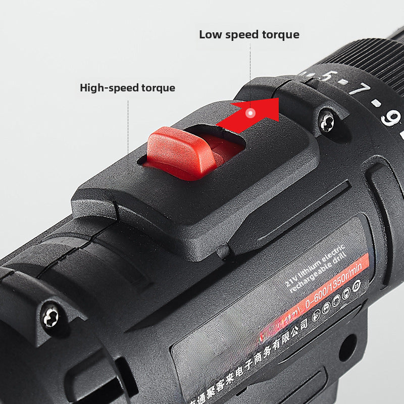 Zuoguan lithium electric drill two-speed rechargeable drill pistol drill multifunctional household electric screwdriver electric screwdriver factory direct sales by My Store