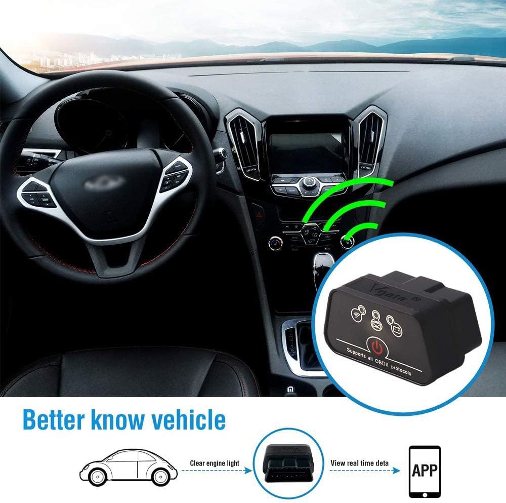 Vgate ICar2 ELM327 bluetooth WIFI OBD2 Bluetooth Car Fault Detector English