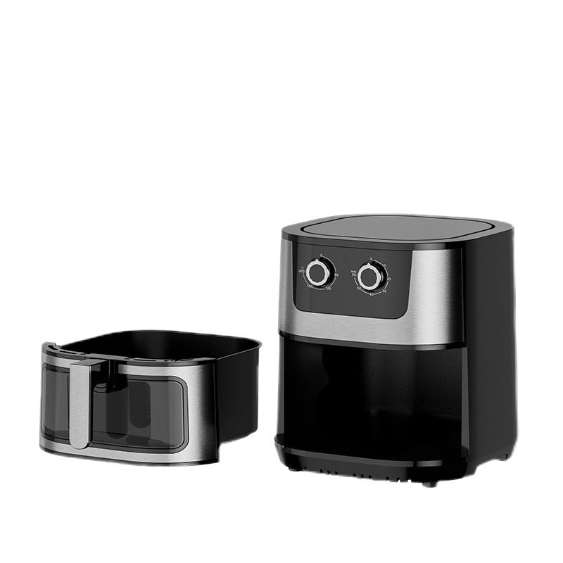 15L large capacity air fryer household multifunctional visual stainless steel electric fryer air fryer cross-border wholesale