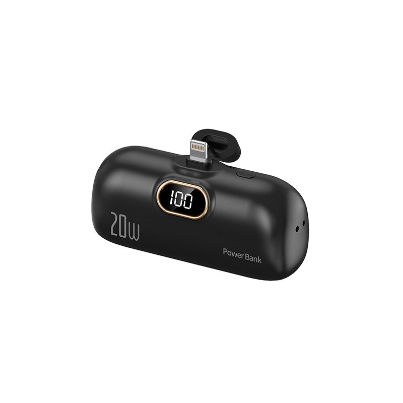Cross-border KC wholesale capsule 5000mah power bank small portable digital display mobile power supply logo printing by My Store