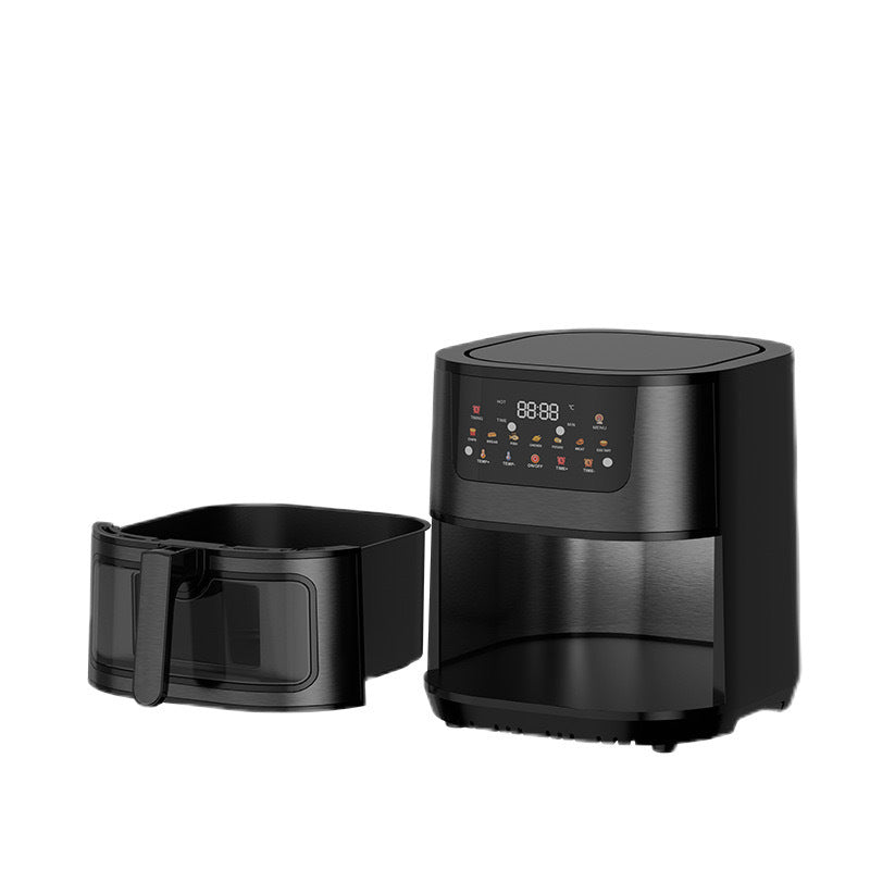 15L large capacity air fryer household multifunctional visual stainless steel electric fryer air fryer cross-border wholesale
