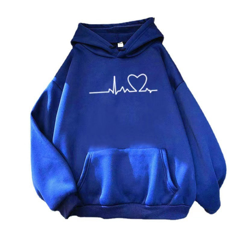 Cross-border spring casual sweatshirt jacket women's spring and autumn women's early spring velvet hooded cardigan spring new women's by My Store