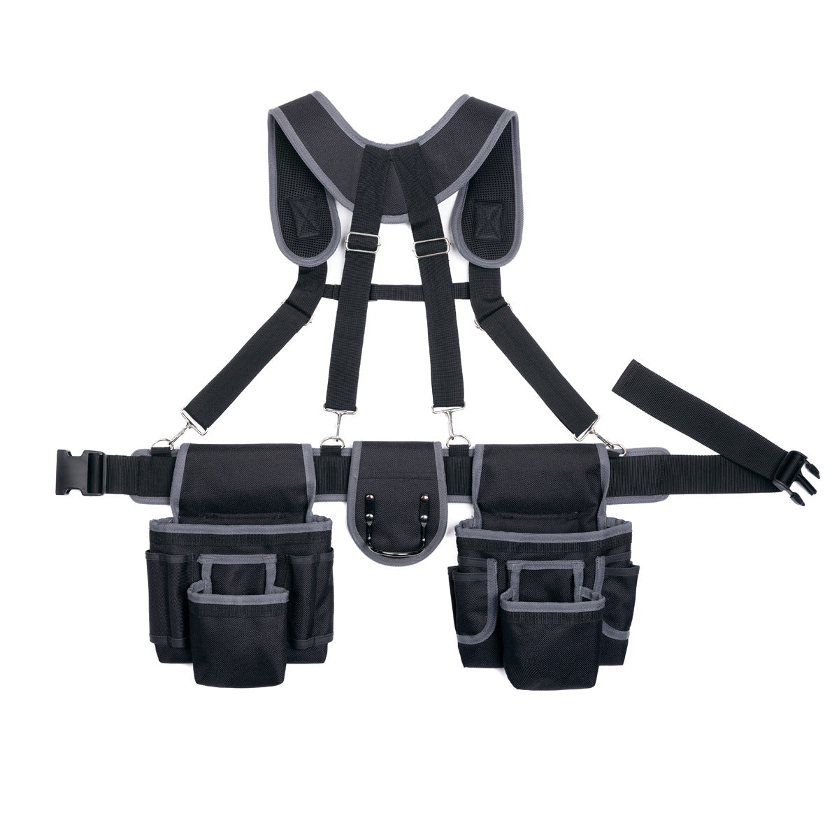 Heavy Duty Multi-Purpose Equipment Electrician's Strap Belt Combination Oxford Sturdy Wearable Shoulder Tool Bag by My Store