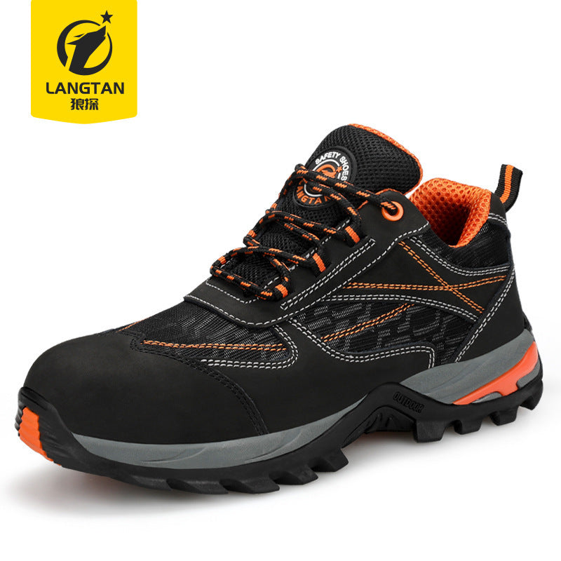 Wolf Detective Labor Protection Shoes Almighty King Anti-smashing, anti-stab, anti-slip, waterproof, insulated, 18kv electrician's shoes, safety protection hiking shoes by My Store