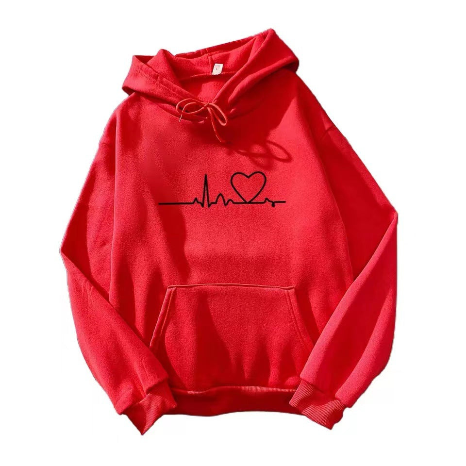 Cross-border spring casual sweatshirt jacket women's spring and autumn women's early spring velvet hooded cardigan spring new women's by My Store