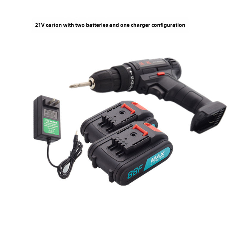 Zuoguan lithium electric drill two-speed rechargeable drill pistol drill multifunctional household electric screwdriver electric screwdriver factory direct sales by My Store