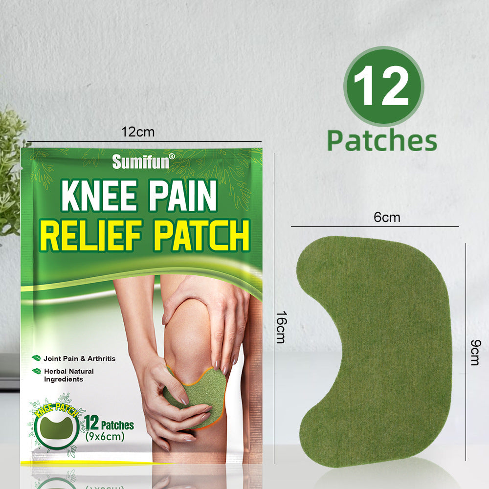 Sumifun wormwood knee patch self fever pain relief plaster sports fitness joint care cross-border K18401 by My Store