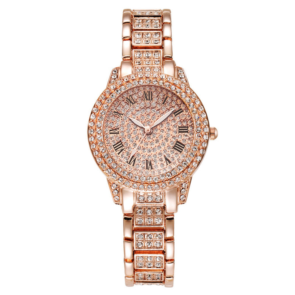 Wristwatch Bracelet Set High Value Watches Women's 5-Piece Set Stylish Quartz Watch Women's Watches