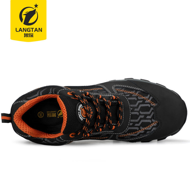 Wolf Detective Labor Protection Shoes Almighty King Anti-smashing, anti-stab, anti-slip, waterproof, insulated, 18kv electrician's shoes, safety protection hiking shoes