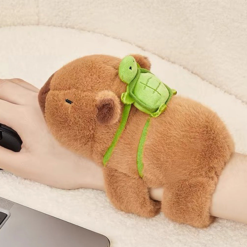 Kapibala snap circle capybara doll bracelet doll doll plush toy girl doll children's wrist belly circle