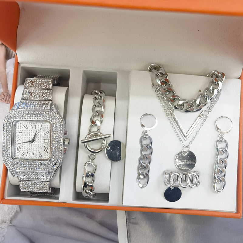 Ladies Watch 5 sets Women's Watch Jewelry 5-piece set new quartz watch gift set watch
