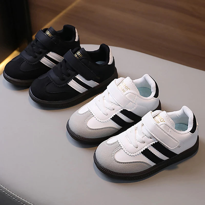 Spring Sport Shoes For Children PU Leather Ergonomics Kids Sneakers Soft-soled Children's Sneakers Boy's Girl's Tennis Shoes by My Store